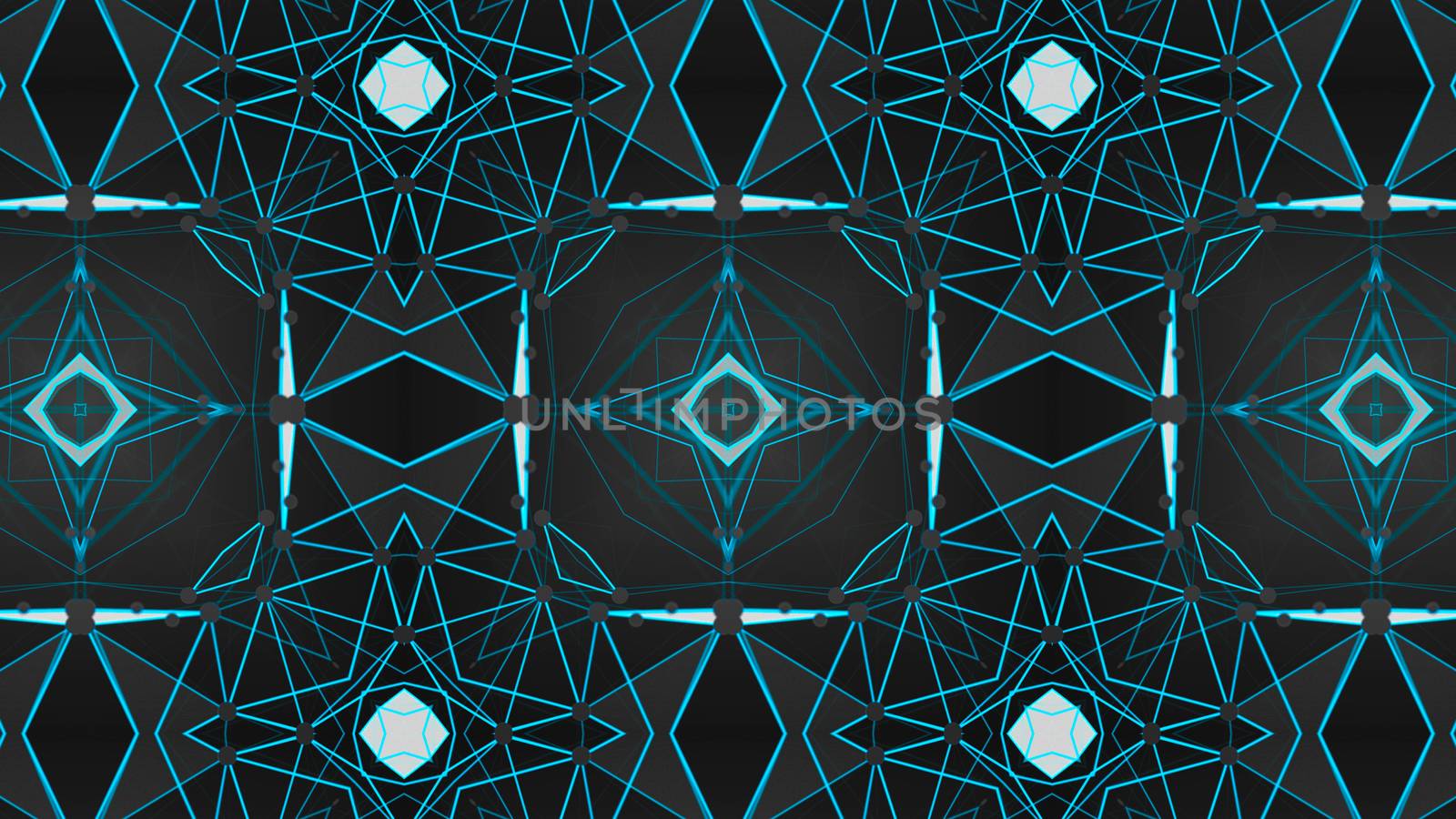 Abstract background with technology kaleidoscope. 3d rendering