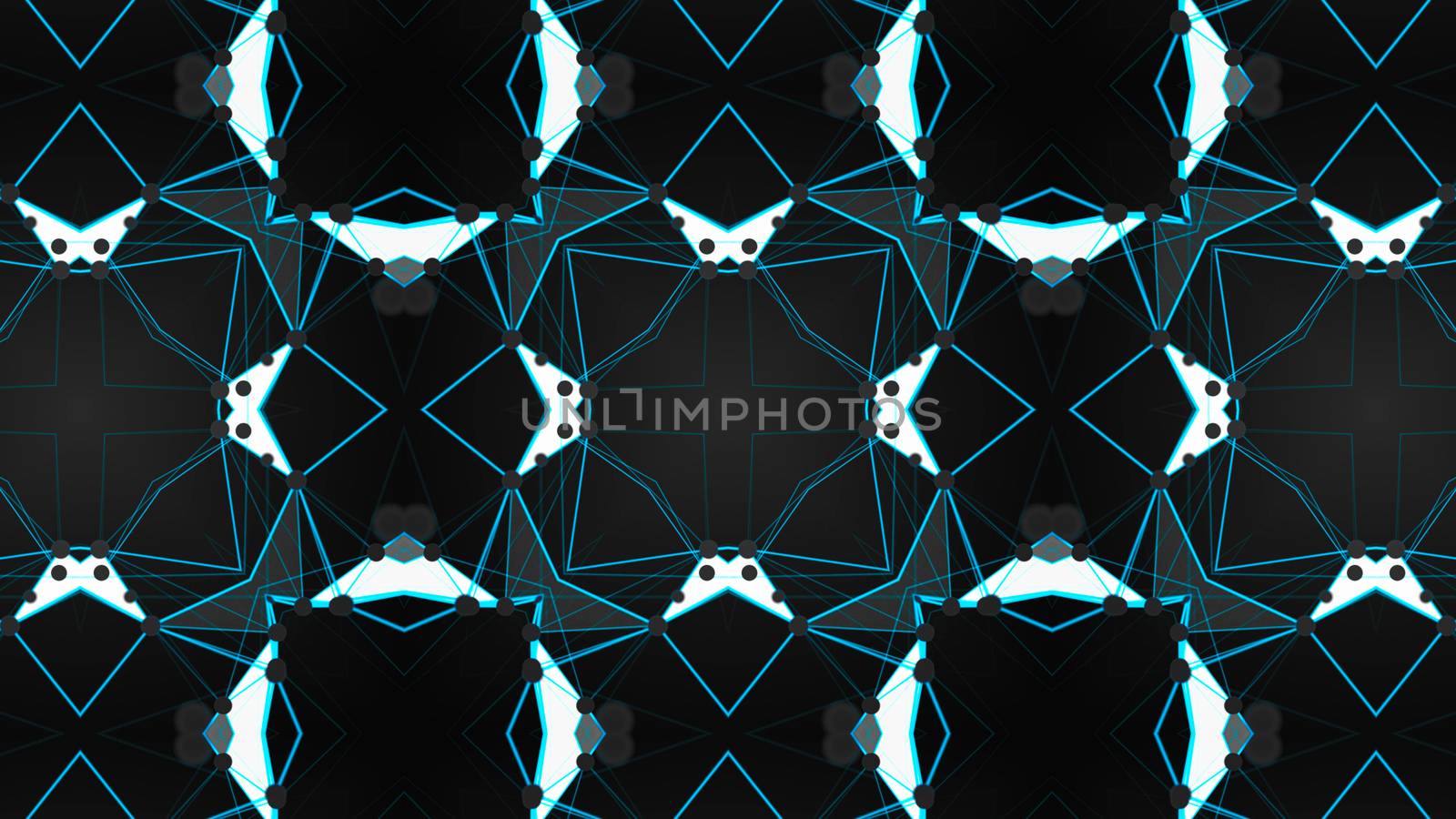 Abstract background with technology kaleidoscope. 3d rendering