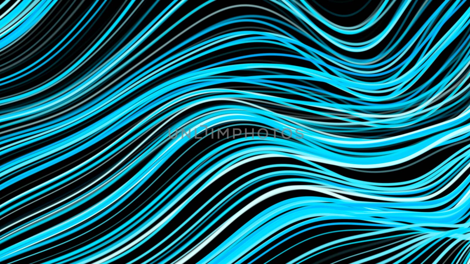 Abstract background with wave lines. 3d rendering