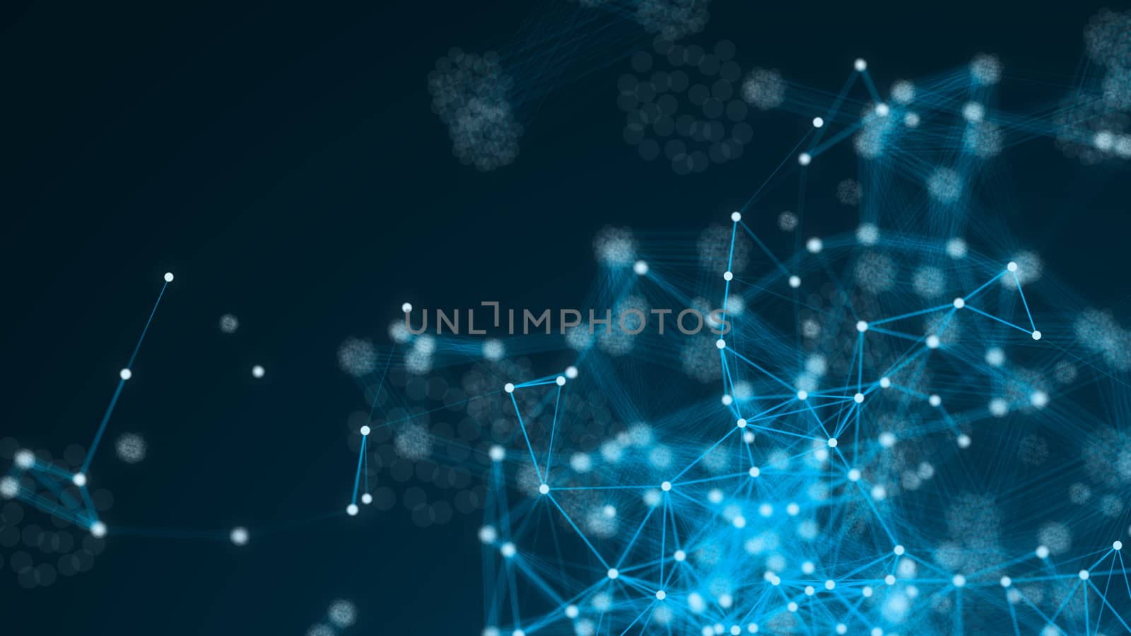 Abstract connection dots. Technology background. Digital theme. Network concept by nolimit046