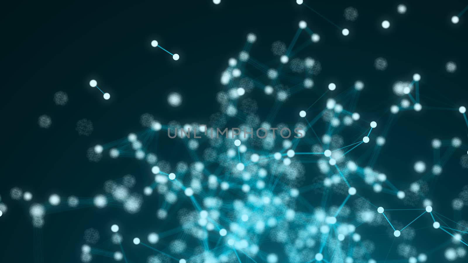 Abstract connection dots. Technology background. Digital theme. Network concept by nolimit046