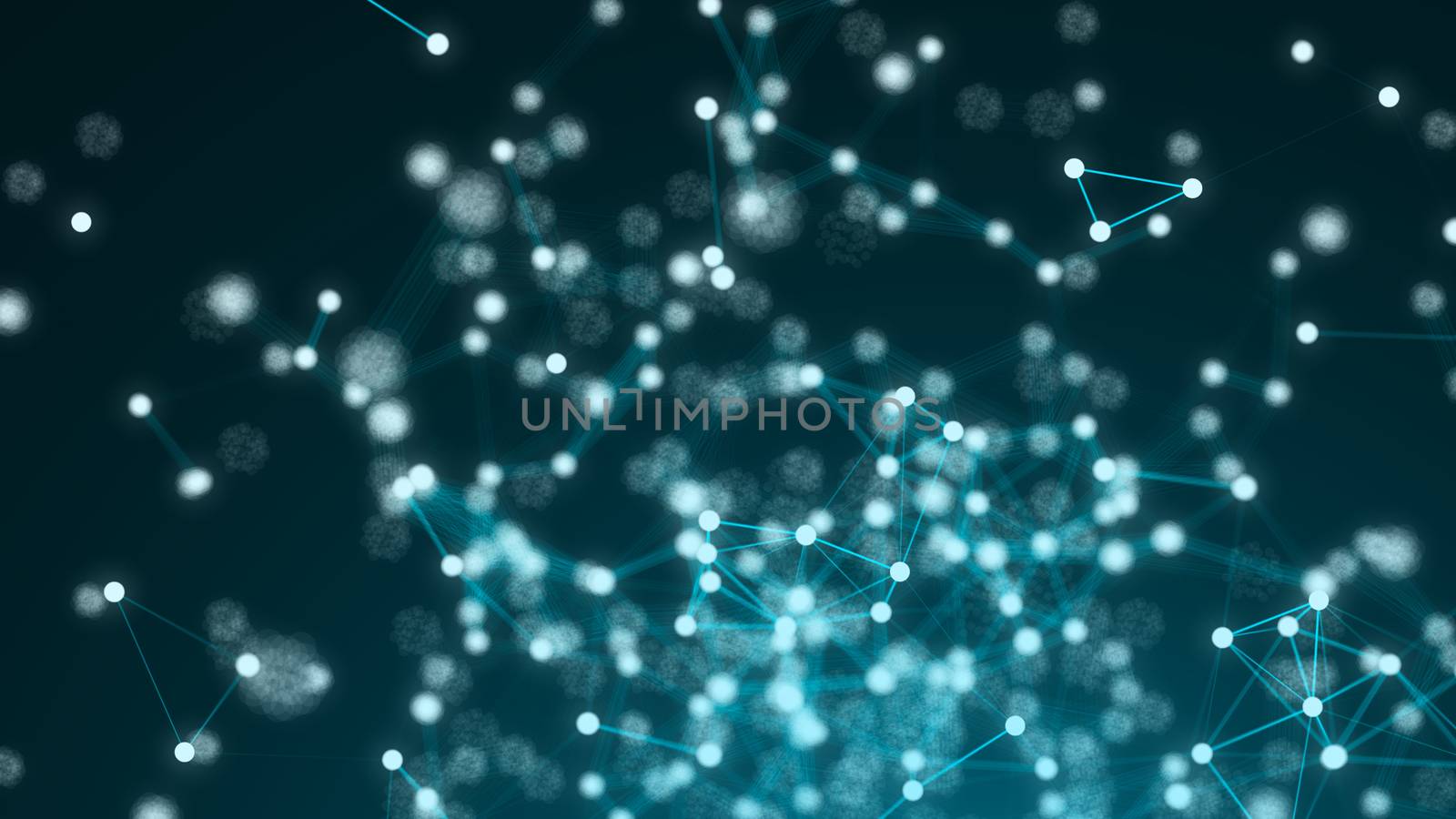 Abstract connection dots. Technology background. Digital theme. Network concept by nolimit046