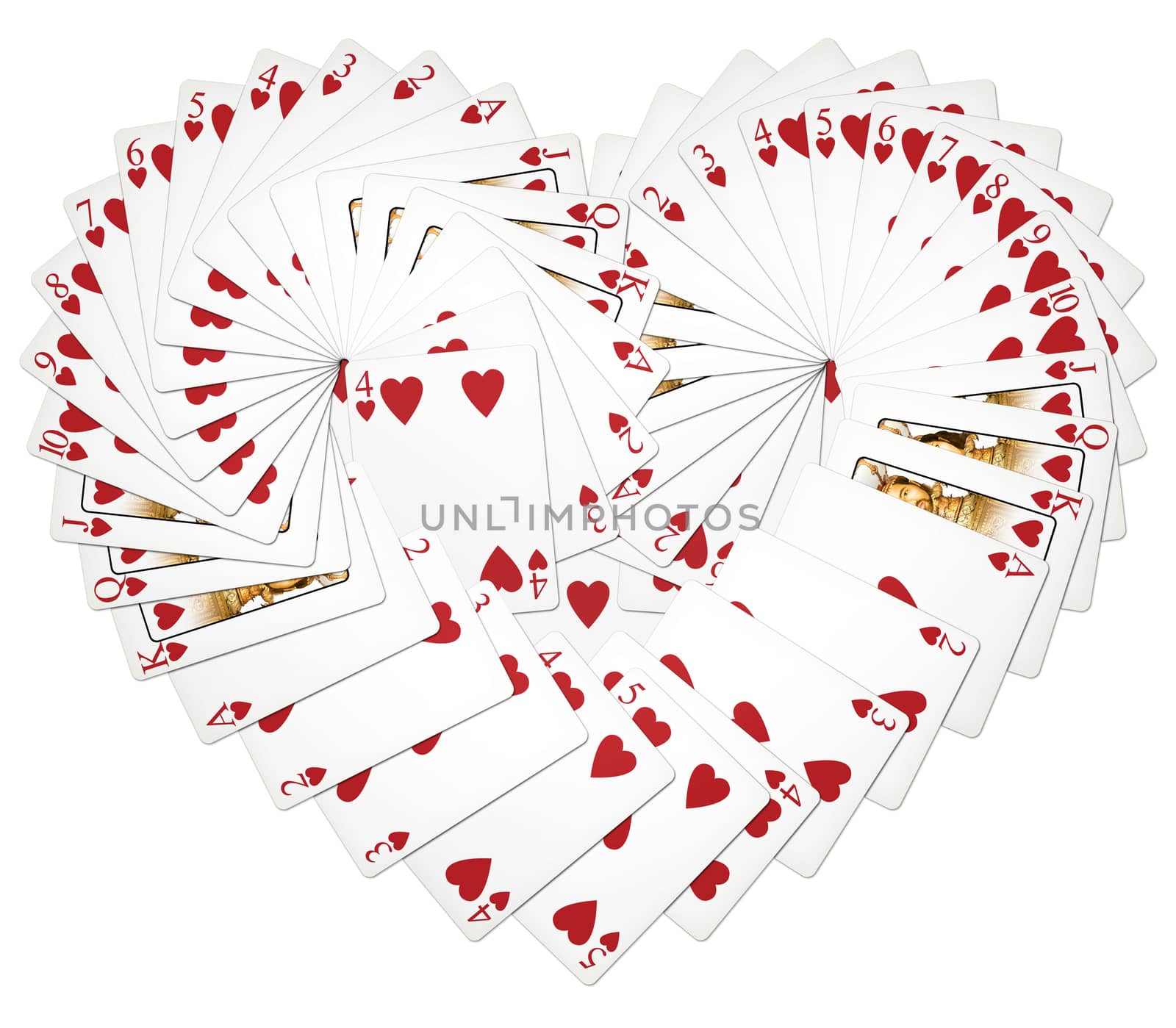 Heart Playing Cards by jimlarkin