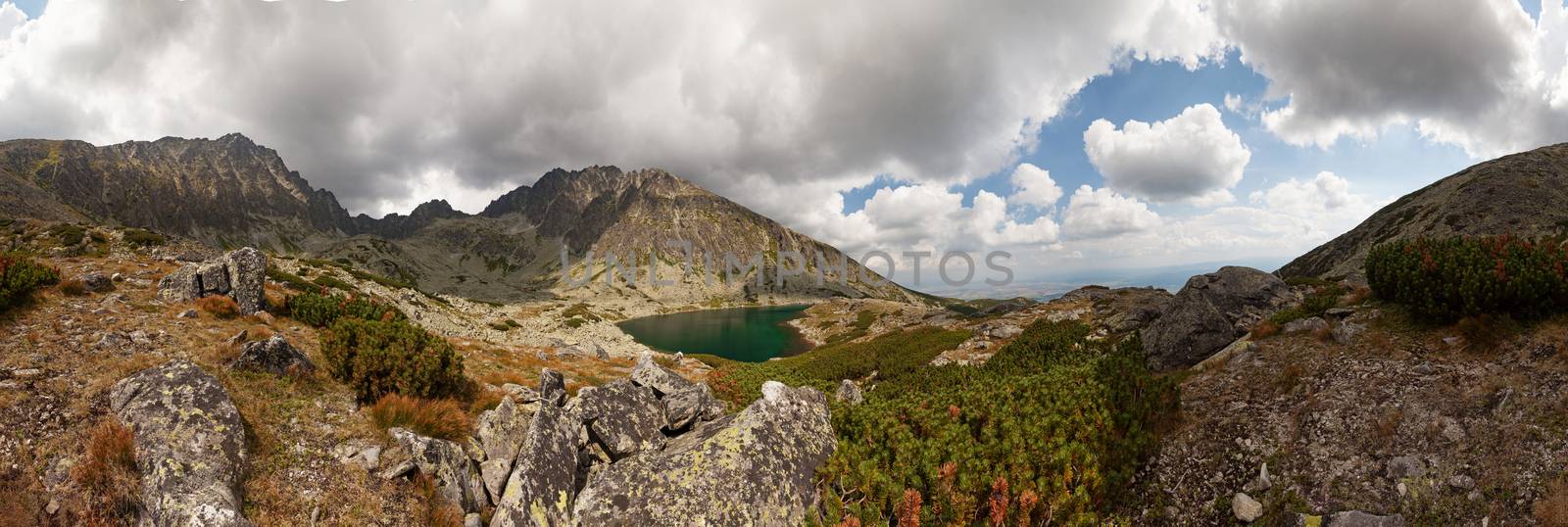 View on highest peak of Tatra Mountains - Gerlachovsky stit, Slovakia, Europe by igor_stramyk