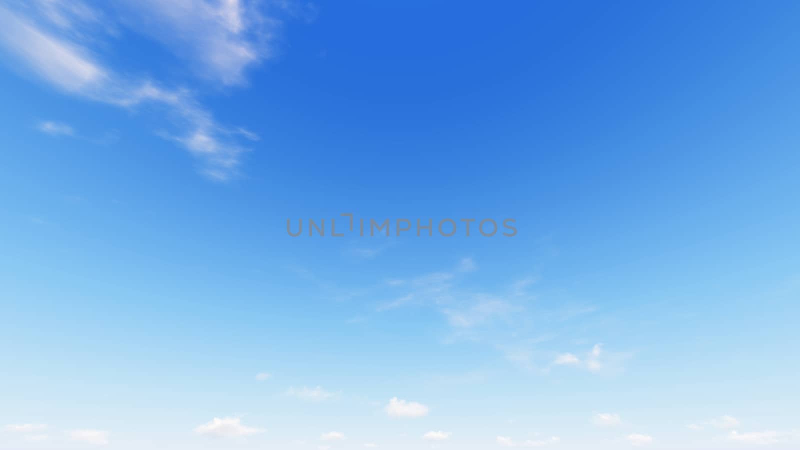 Cloudy blue sky abstract background, blue sky background with tiny clouds, 3d illustration