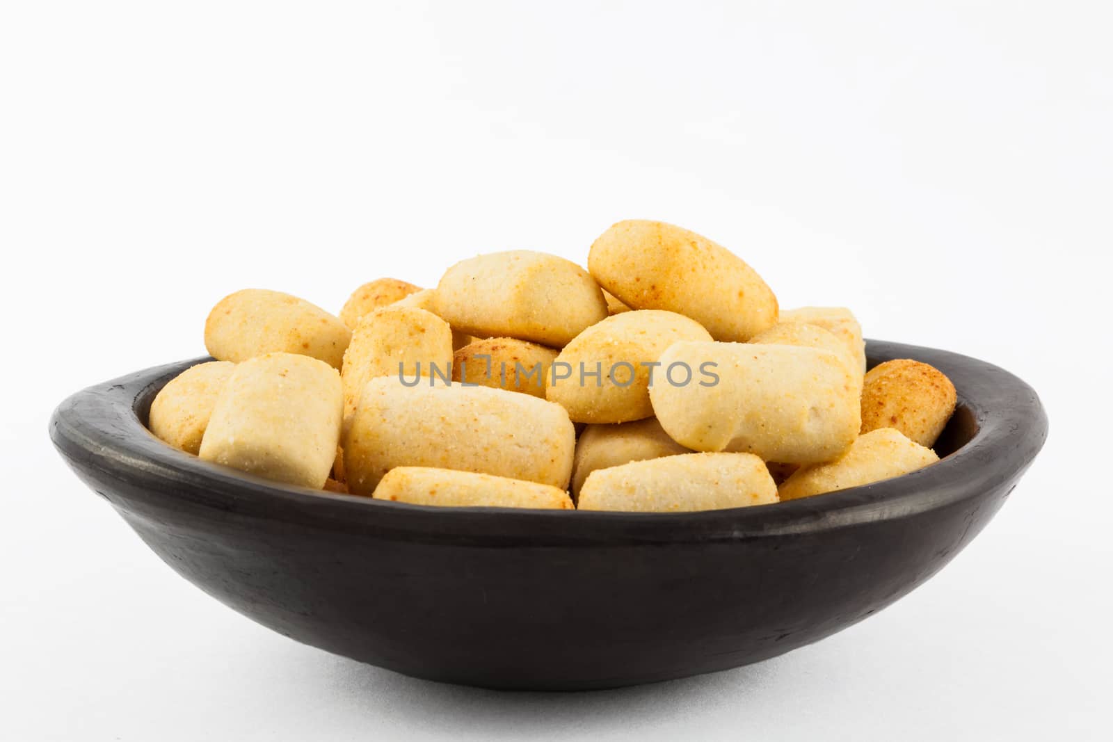 Traditional snack from Colombia called achira isolated on white background