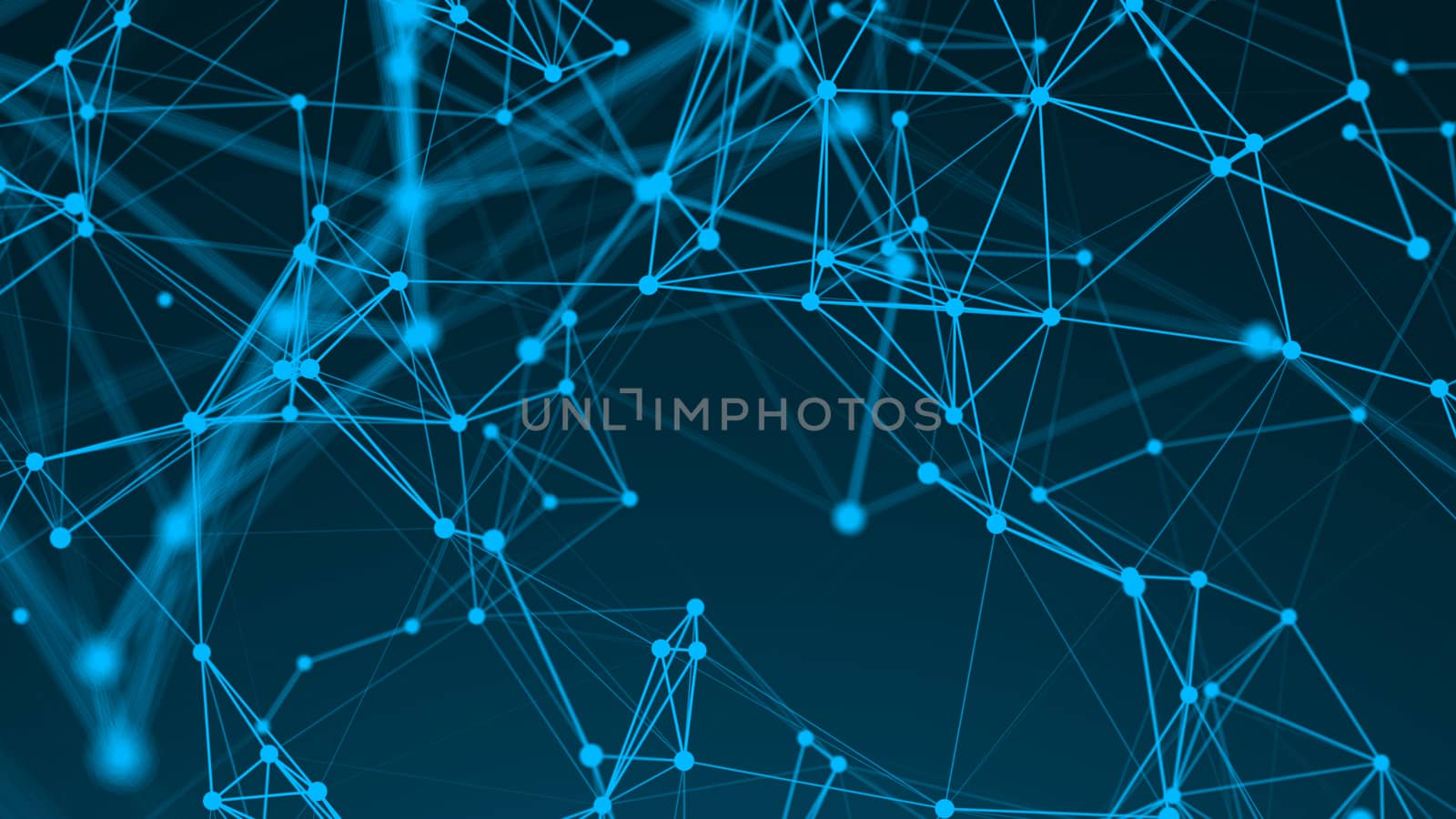 Abstract connection dots. Technology background. Network concept 3d rendered.