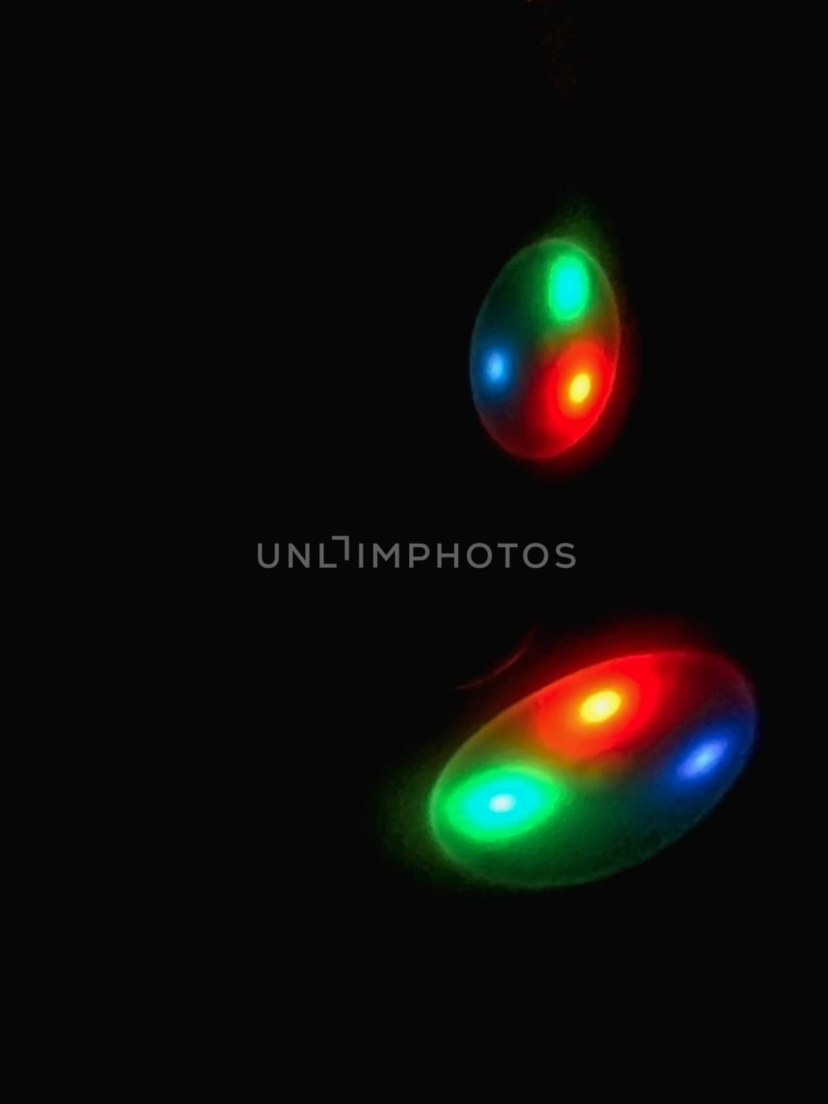 Colorful sphere light in dark background by STZU