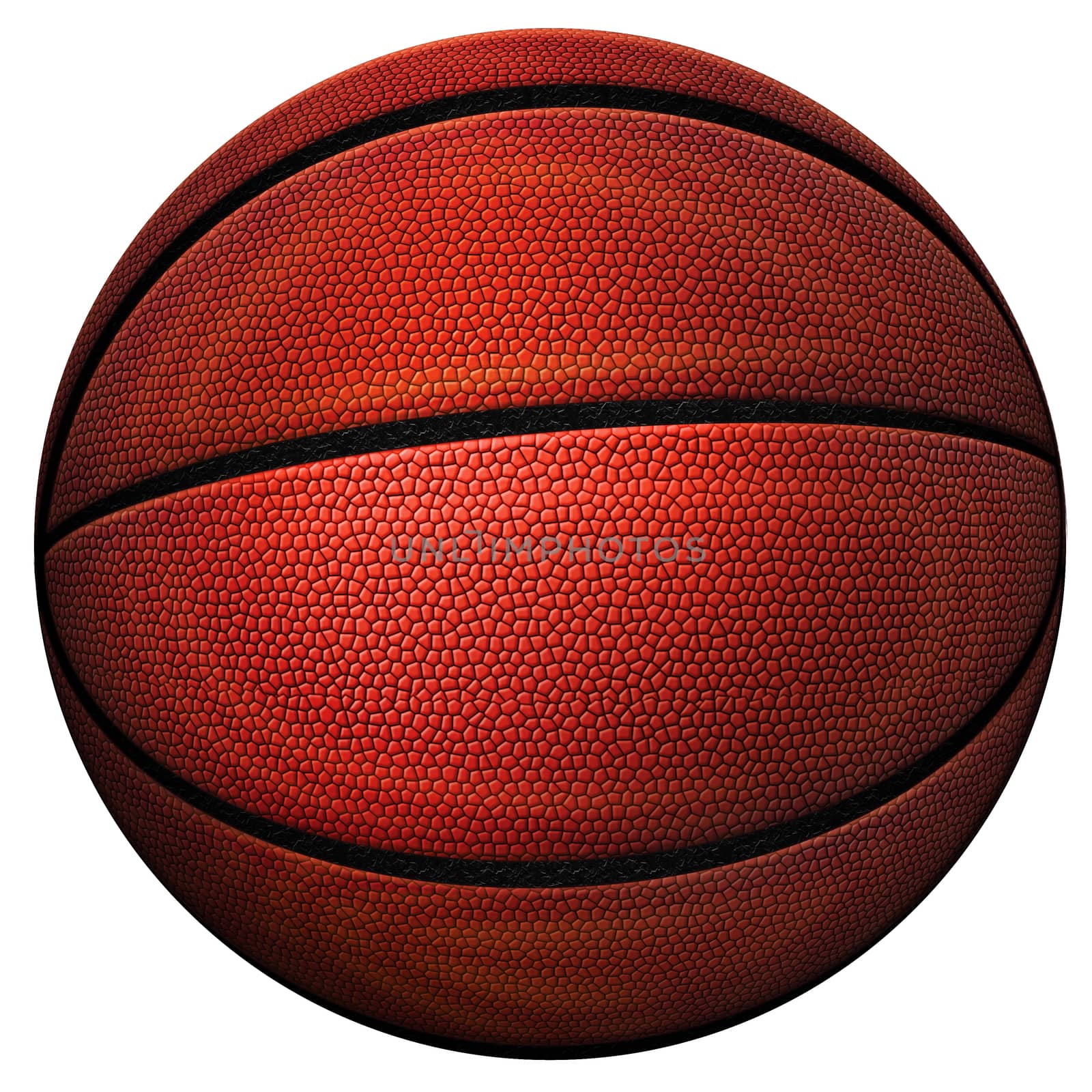 Digital illustration of a basketball.