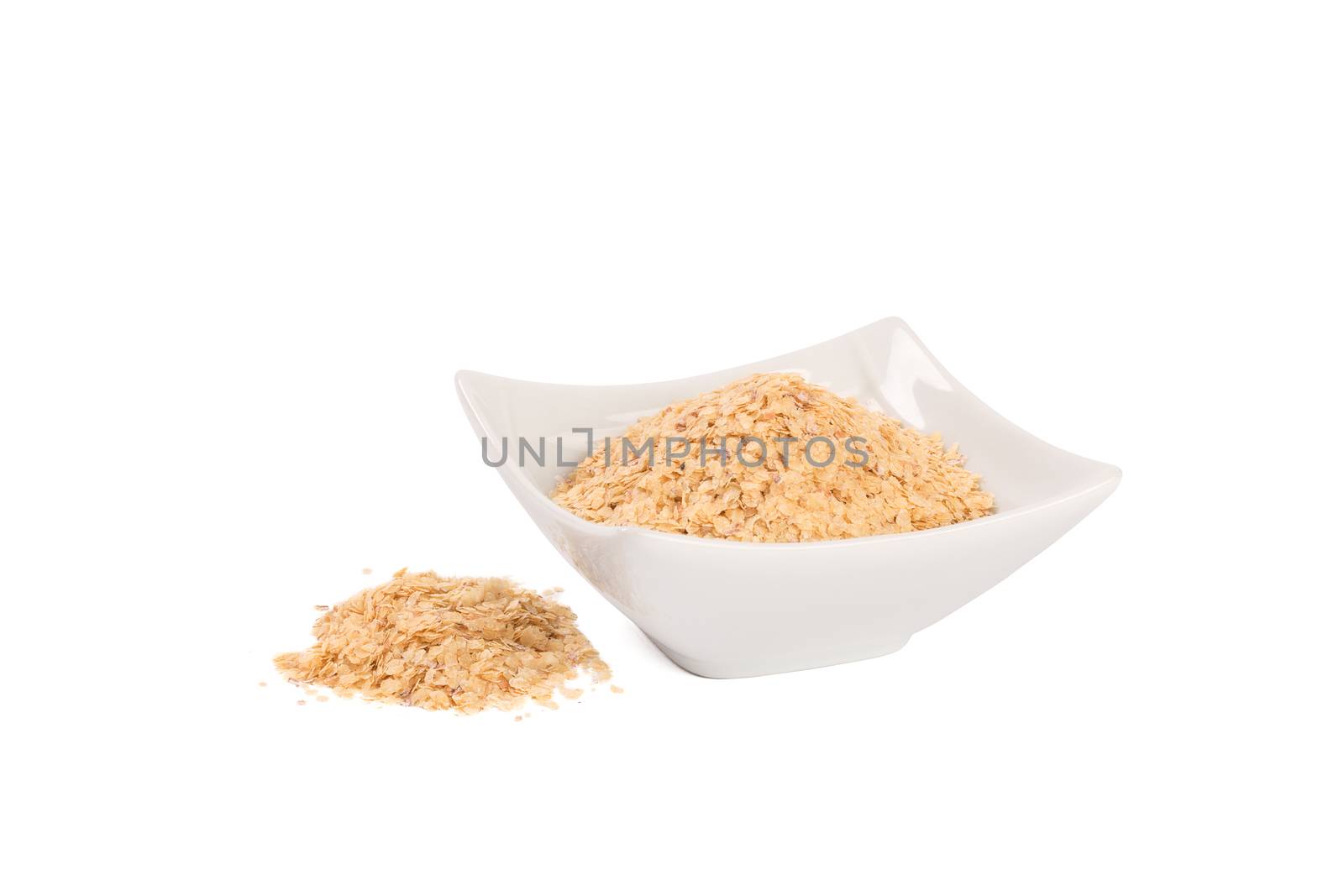 Wheat germ, the highly nutritious heart of the wheat kernel. isolated