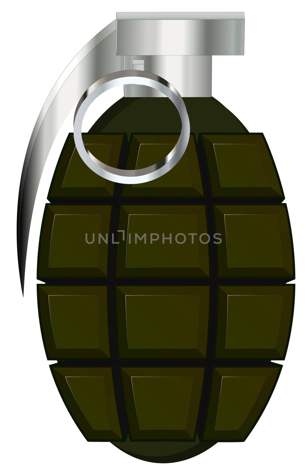 hand grenade vector illustration isolated on white background