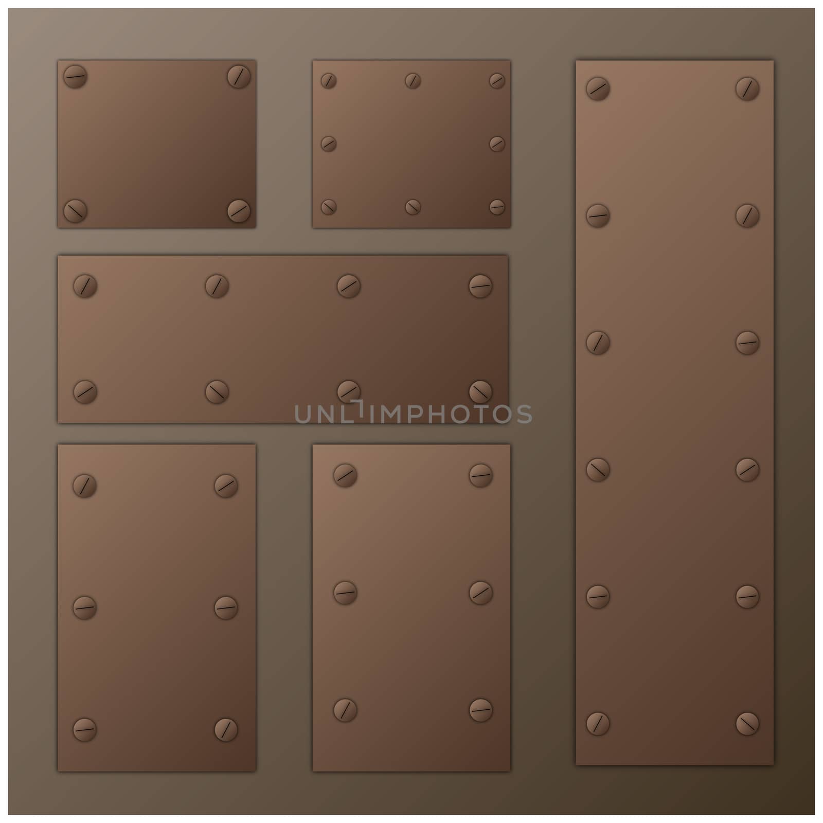 plate with screw vector set