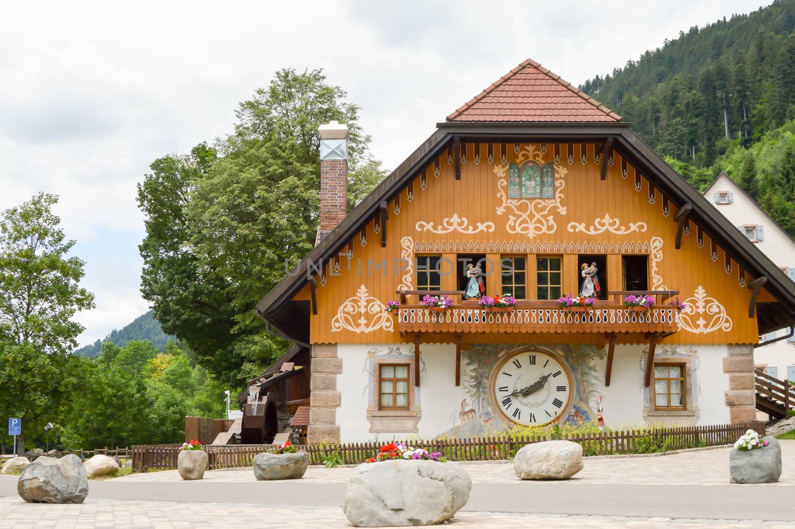 House of the Hofgut Sternen cuckoo in the black forest in Germany