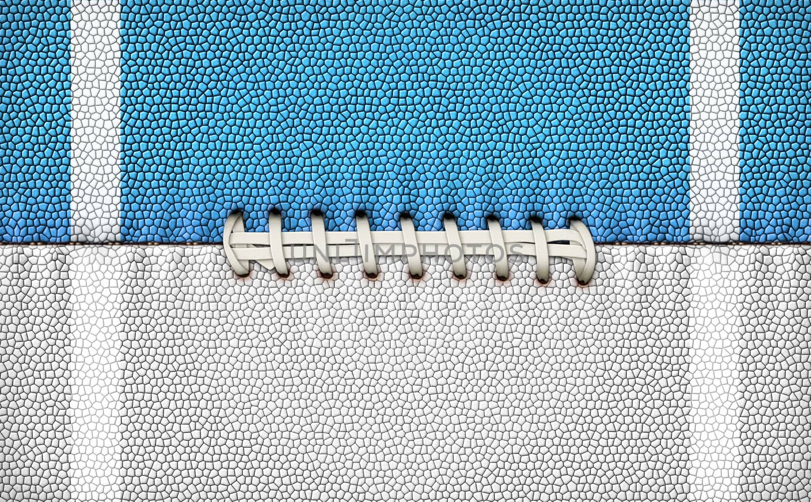 Digital Illustration of a footballÕs texture, laces, and stripes to use as a background for text or other graphics.