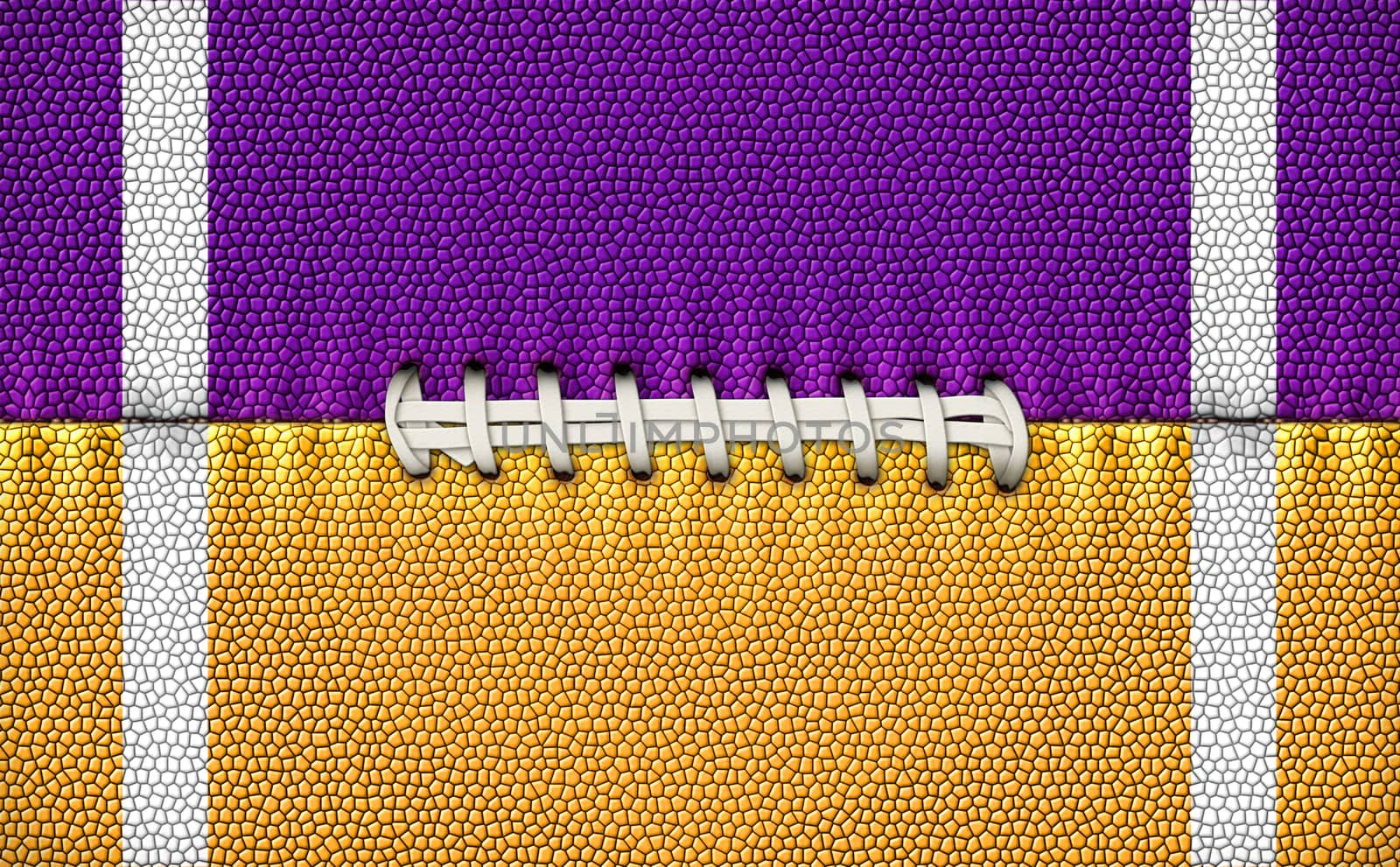 Digital Illustration of a footballÕs texture, laces, and stripes to use as a background for text or other graphics.         