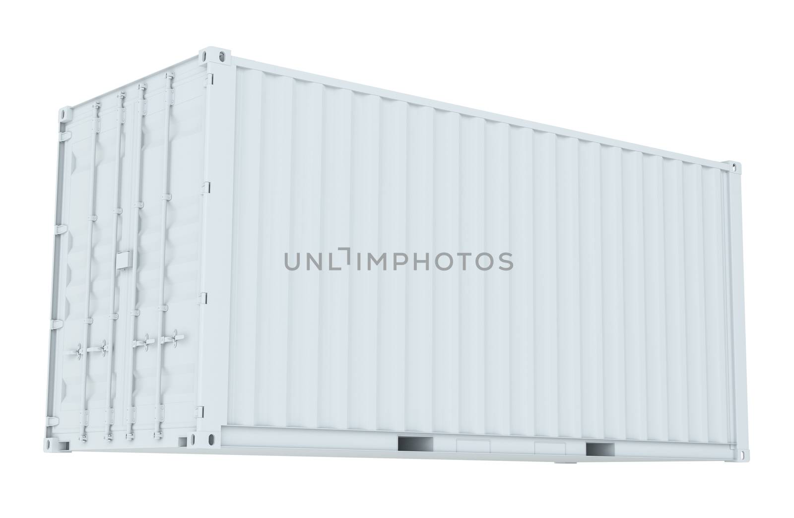 White cargo container by cherezoff