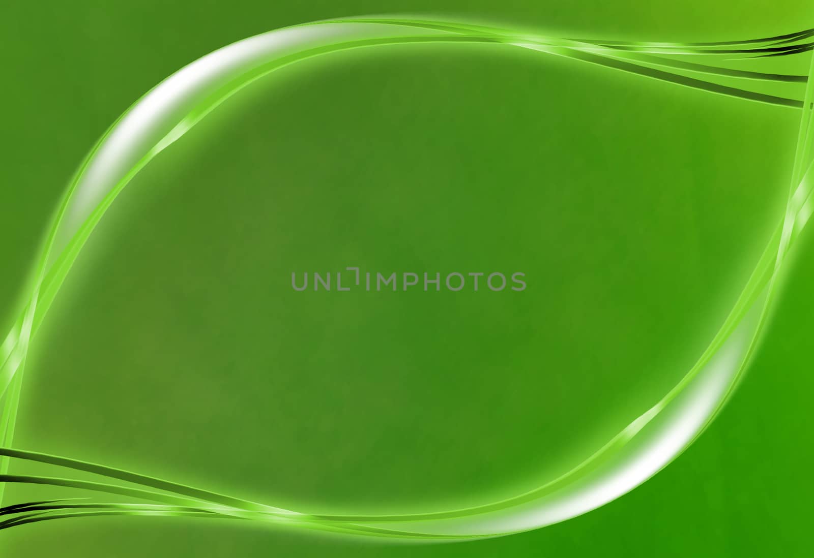 green abstract background with shiny ribbon, beautiful banner wallpaper design illustration 