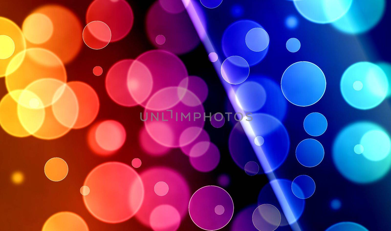 Christmas bokeh abstract background, beautiful banner wallpaper design illustration with lights