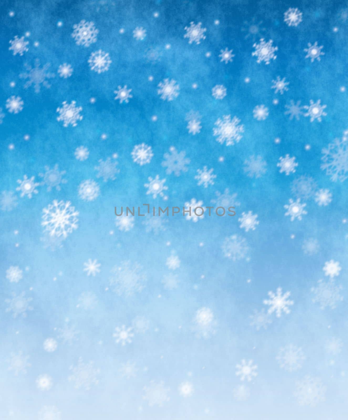 Falling snow christmas card. Winter abstract background illustration.