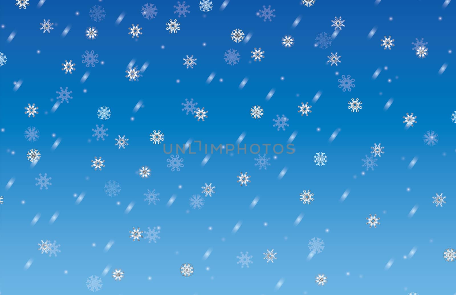 Falling snow christmas card. Winter abstract background illustration.
