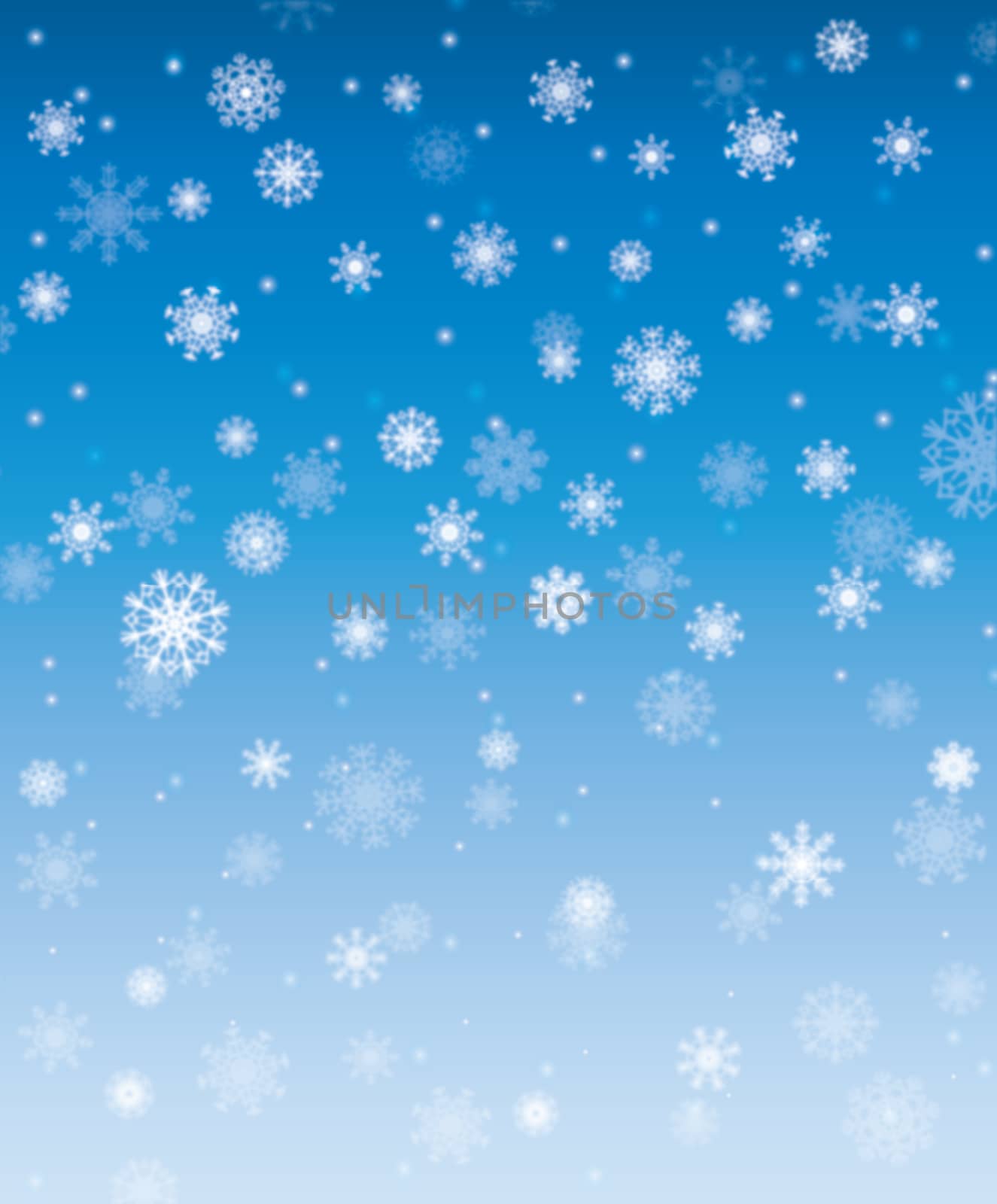 Falling snow christmas card. Winter abstract background illustration.