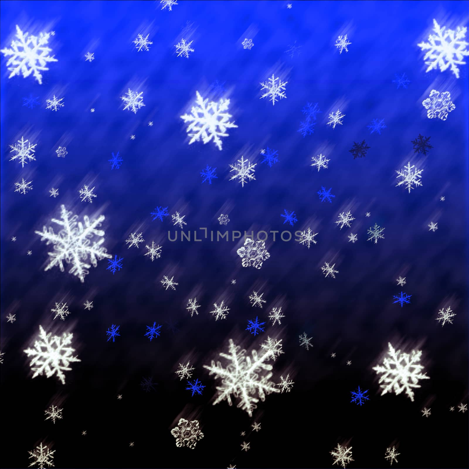 Falling snowflakes christmas card. Snow, winter pattern background illustration.