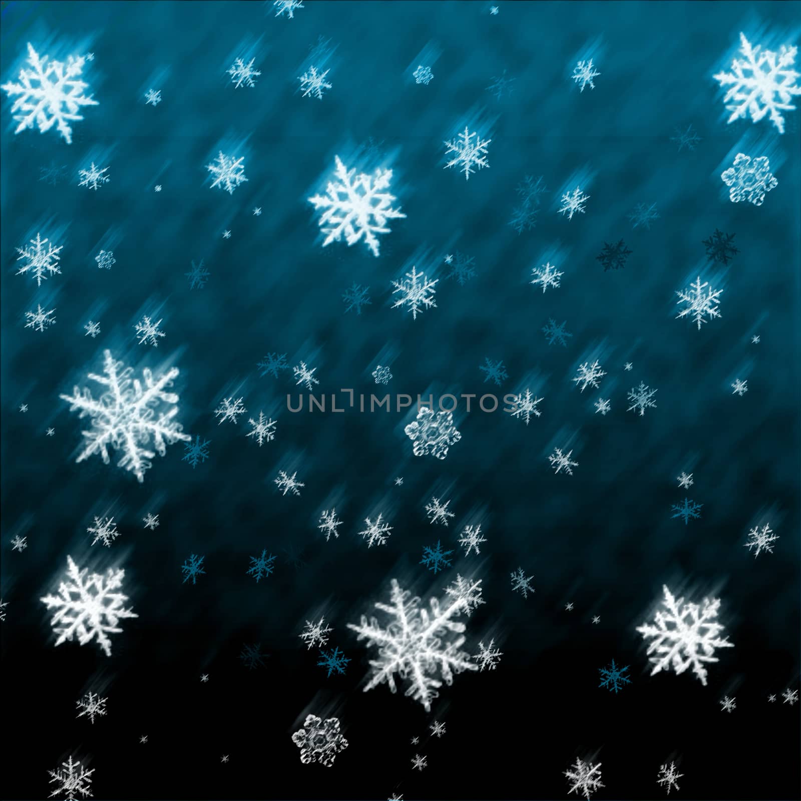 Falling snowflakes christmas card. Snow, winter pattern background illustration.