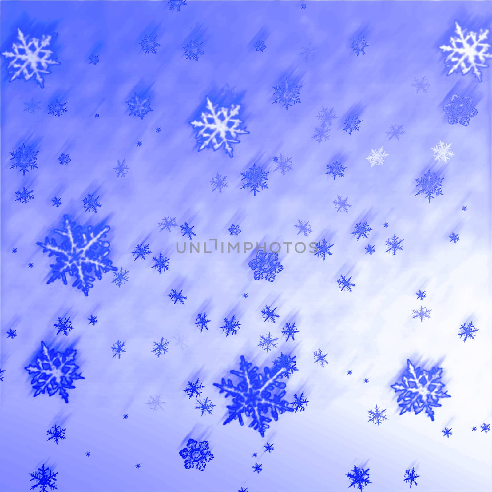 Falling snowflakes christmas card. Snow, winter pattern background illustration.