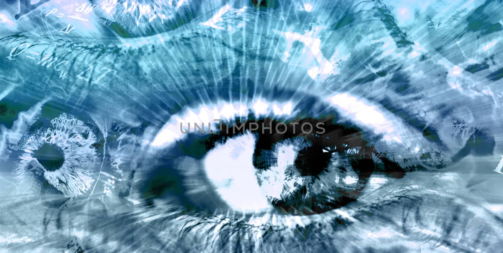 Human eye abstract background