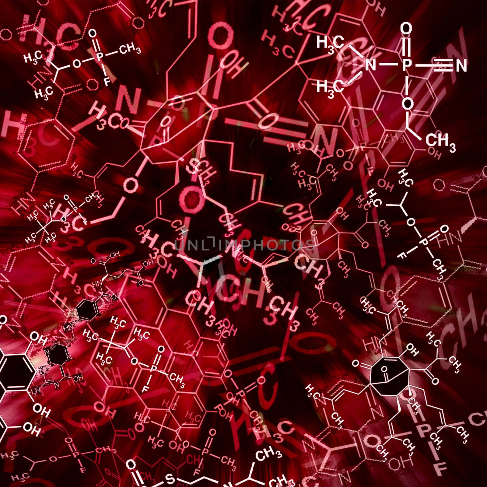 Image of chemical technology abstract background. Science wallpaper with school chemistry formulas and structures.