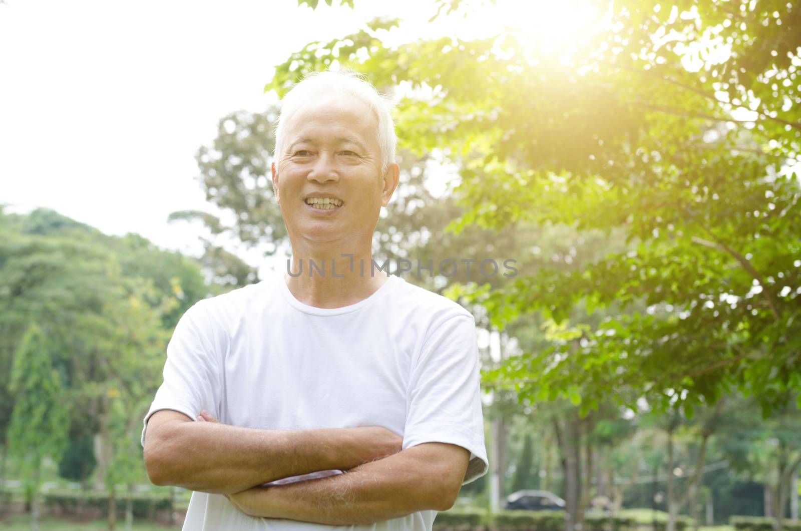 Asian old man portrait by szefei