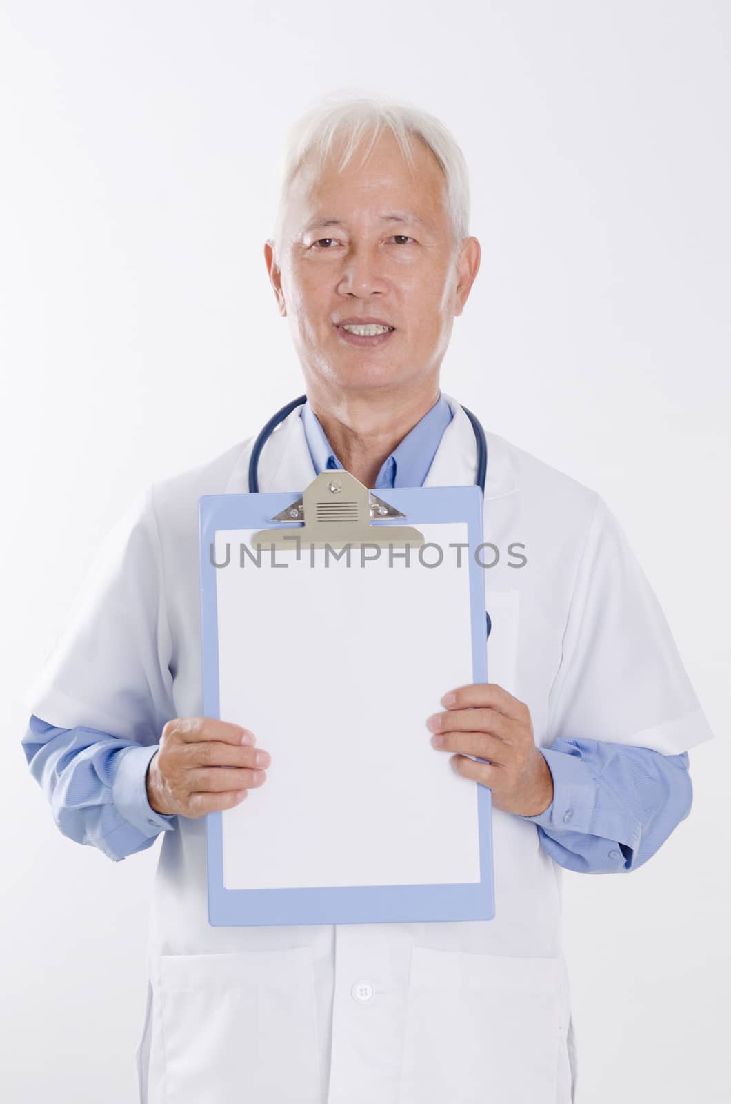 Medical doctor showing health report by szefei