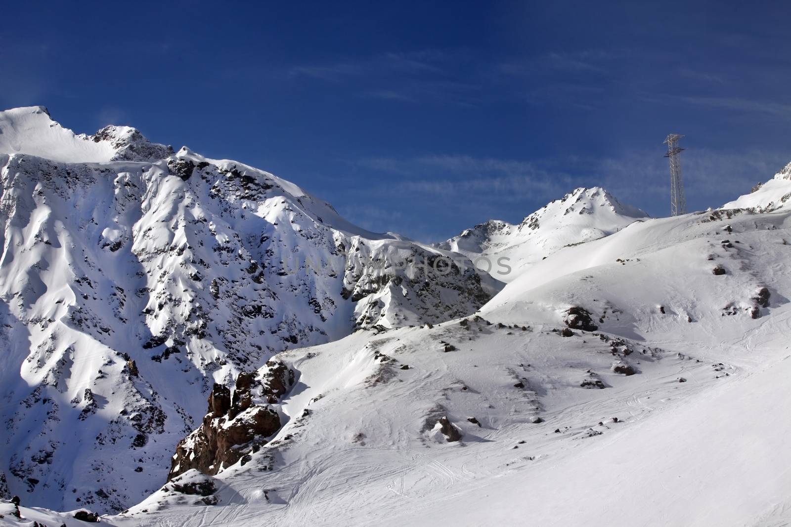 Russia. Caucasus. View on Elbrus Mount - the highest point of Europe