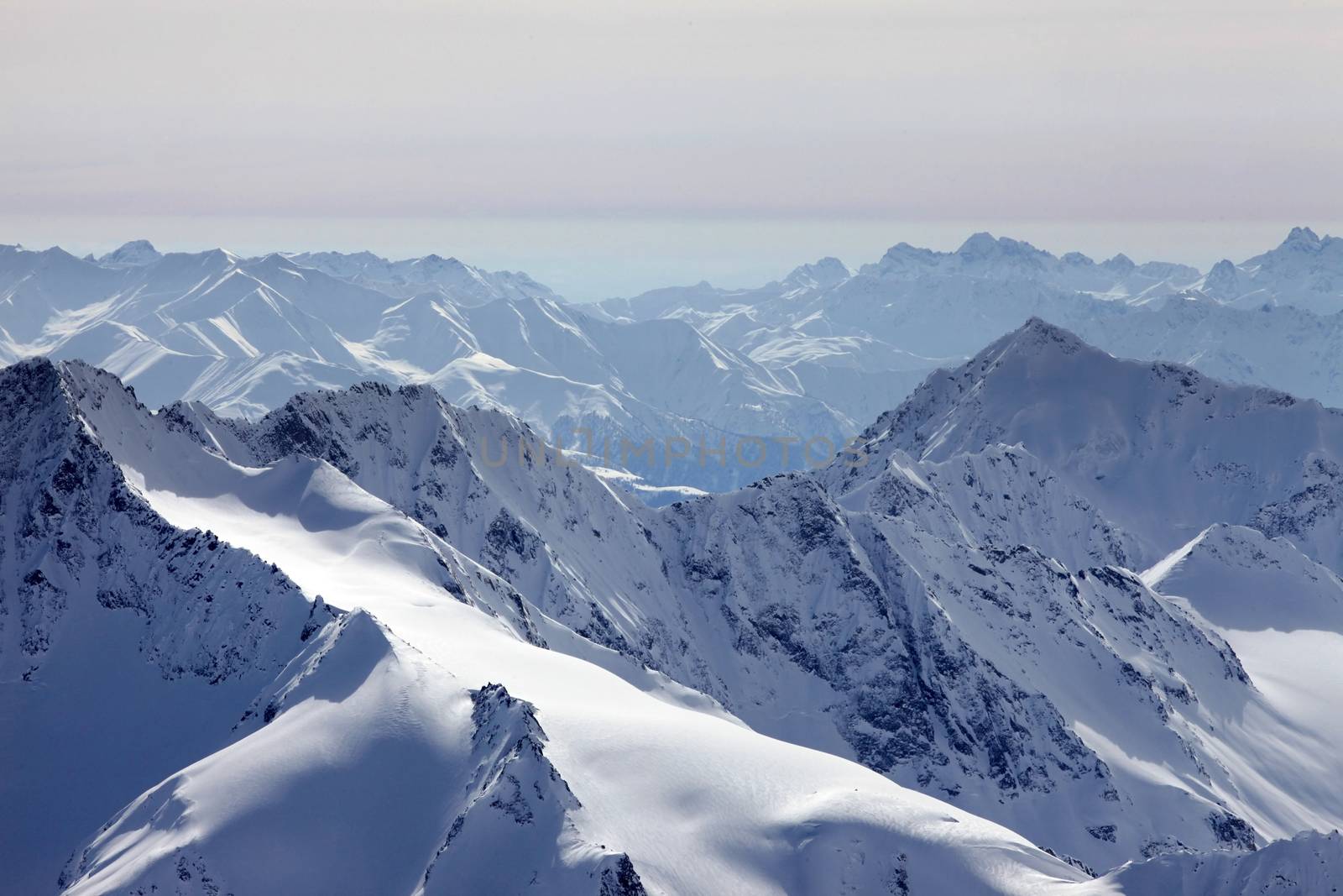 Russia. Caucasus. View on Elbrus Mount - the highest point of Europe