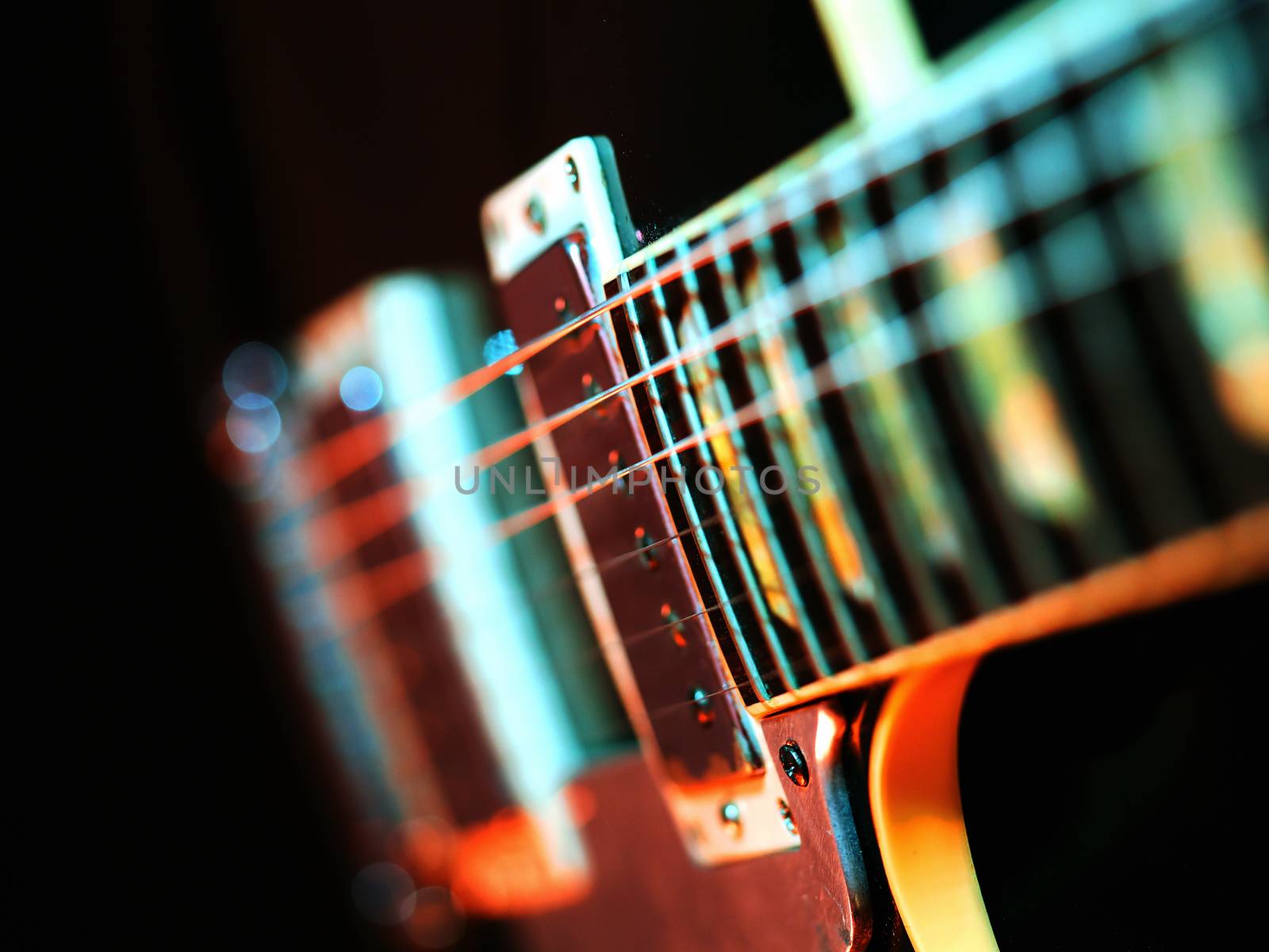 Electric guitar colorful abstract by sumners