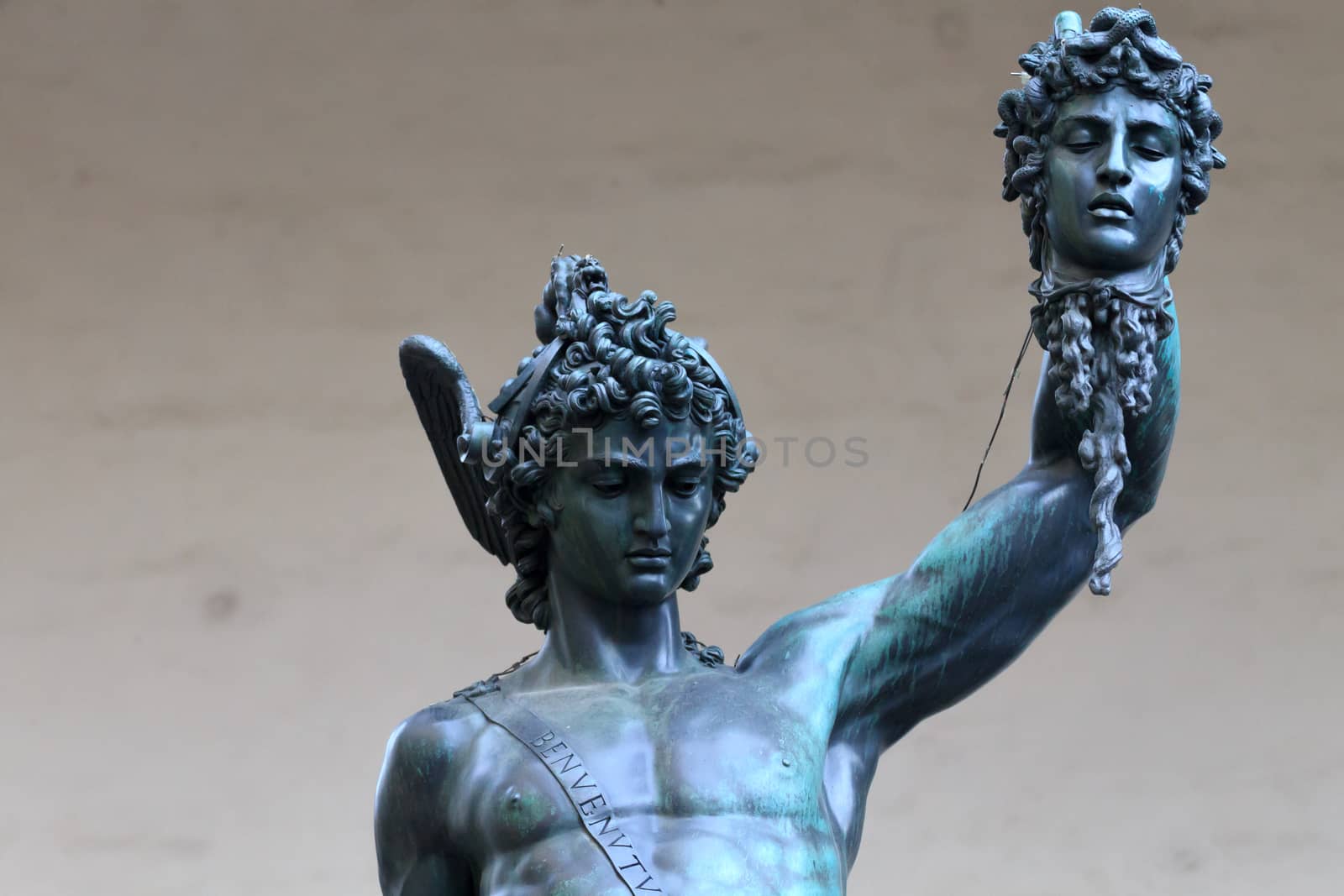 Bronze sculpture, Perseo with Medusa, Florence, Italy