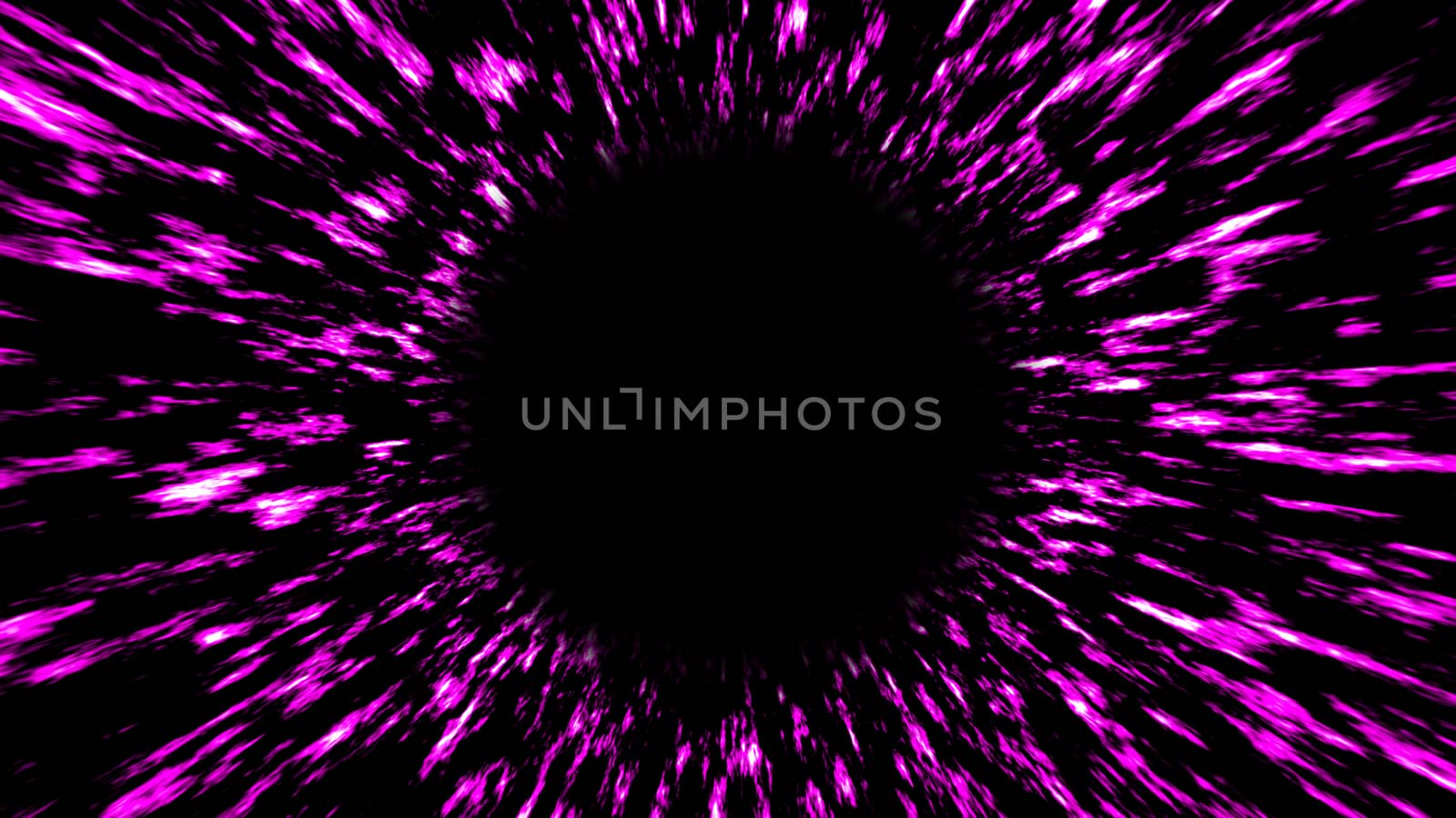 Abstract background with black hole. Digital space illustraton. 3d rendering.