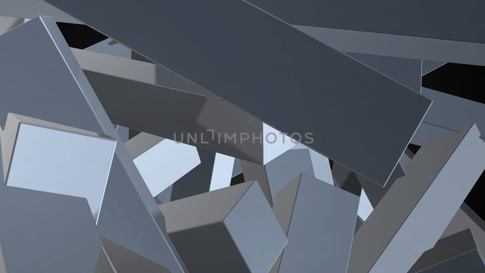 Abstract background with chaotic elements. 3d rendering.