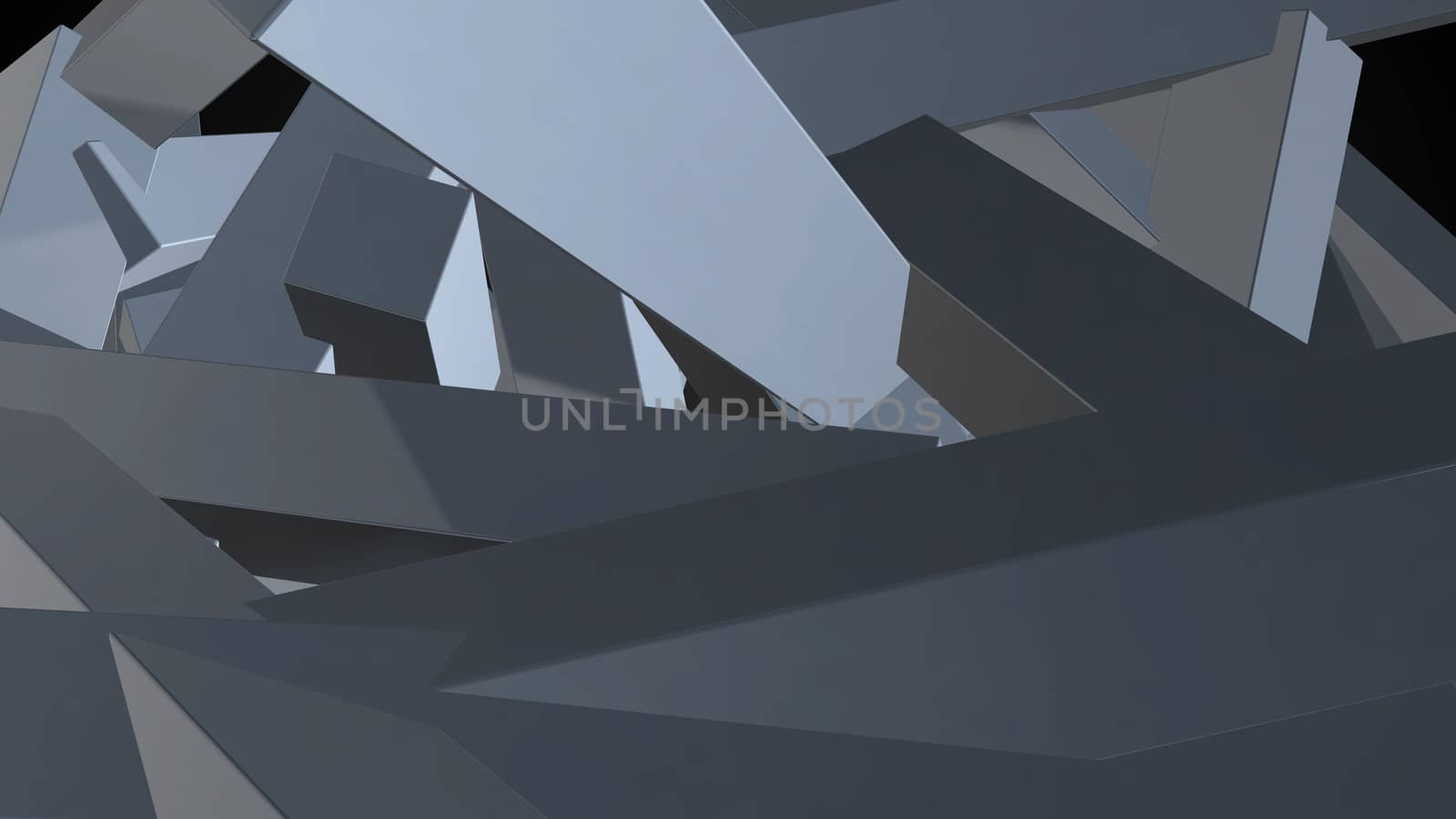 Abstract background with chaotic elements. 3d rendering.