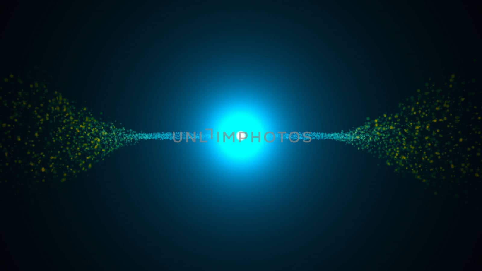 Opening intro. Light, Particles Digital background 3d rendered