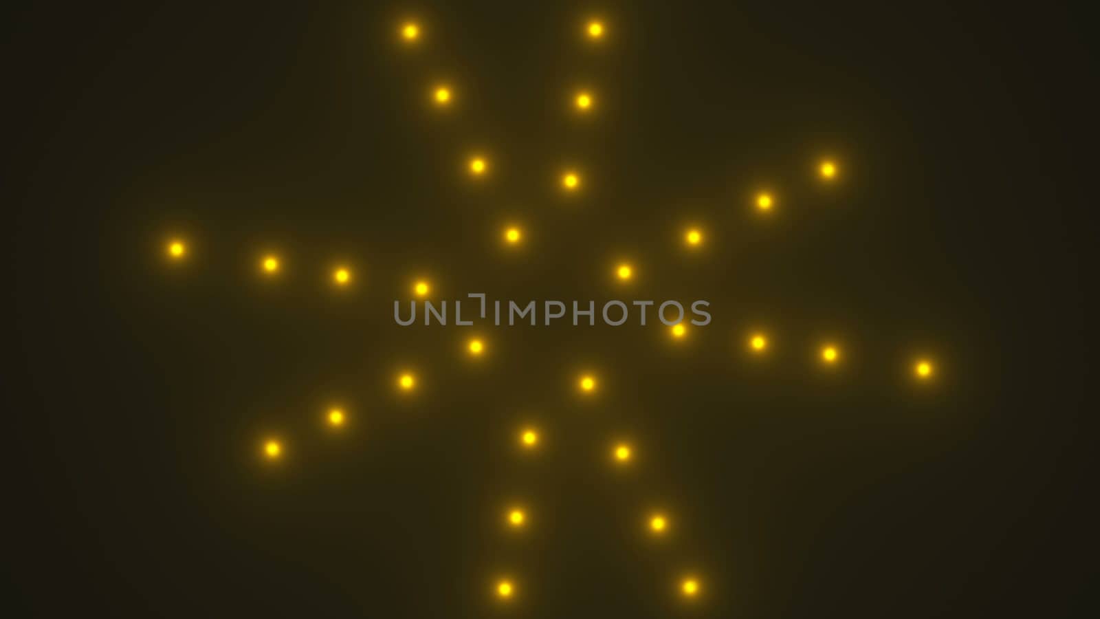 Abstract background with colorful Spectrum lights Concert Spot Bulb. 3d rendering
