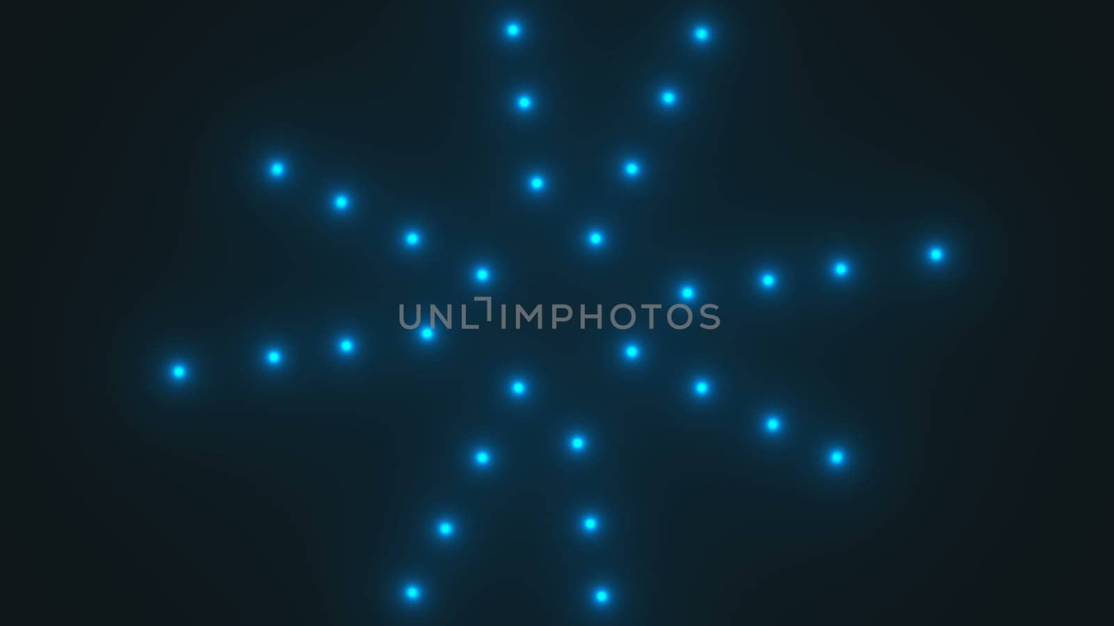 Abstract background with colorful Spectrum lights Concert Spot Bulb. 3d rendering