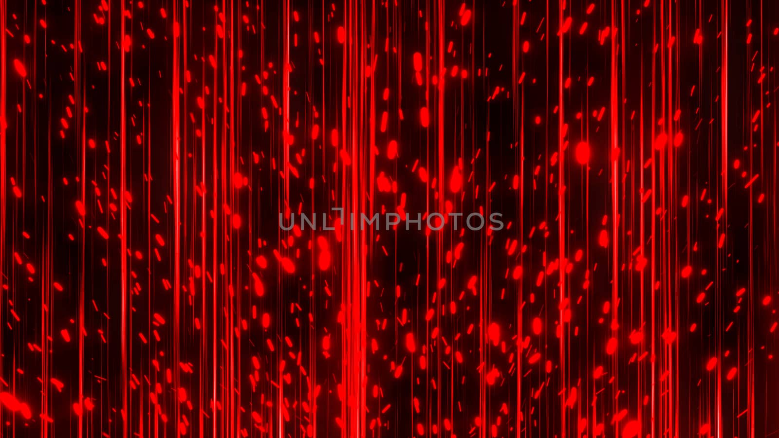 Abstract lines and sparks. Digital illustration. 3d rendering