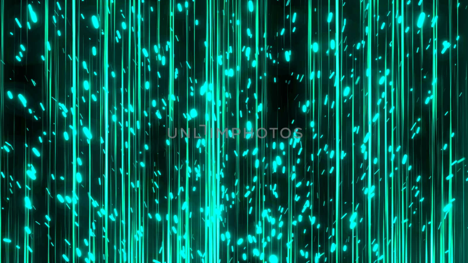 Abstract lines and sparks. Digital illustration. 3d rendering