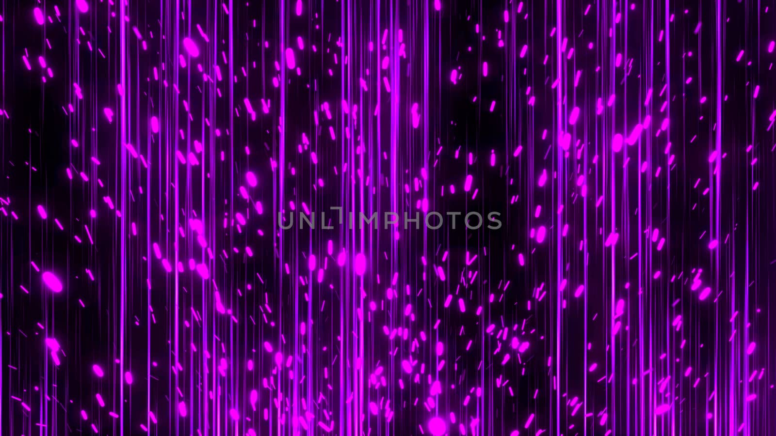 Abstract lines and sparks. Digital illustration. 3d rendering