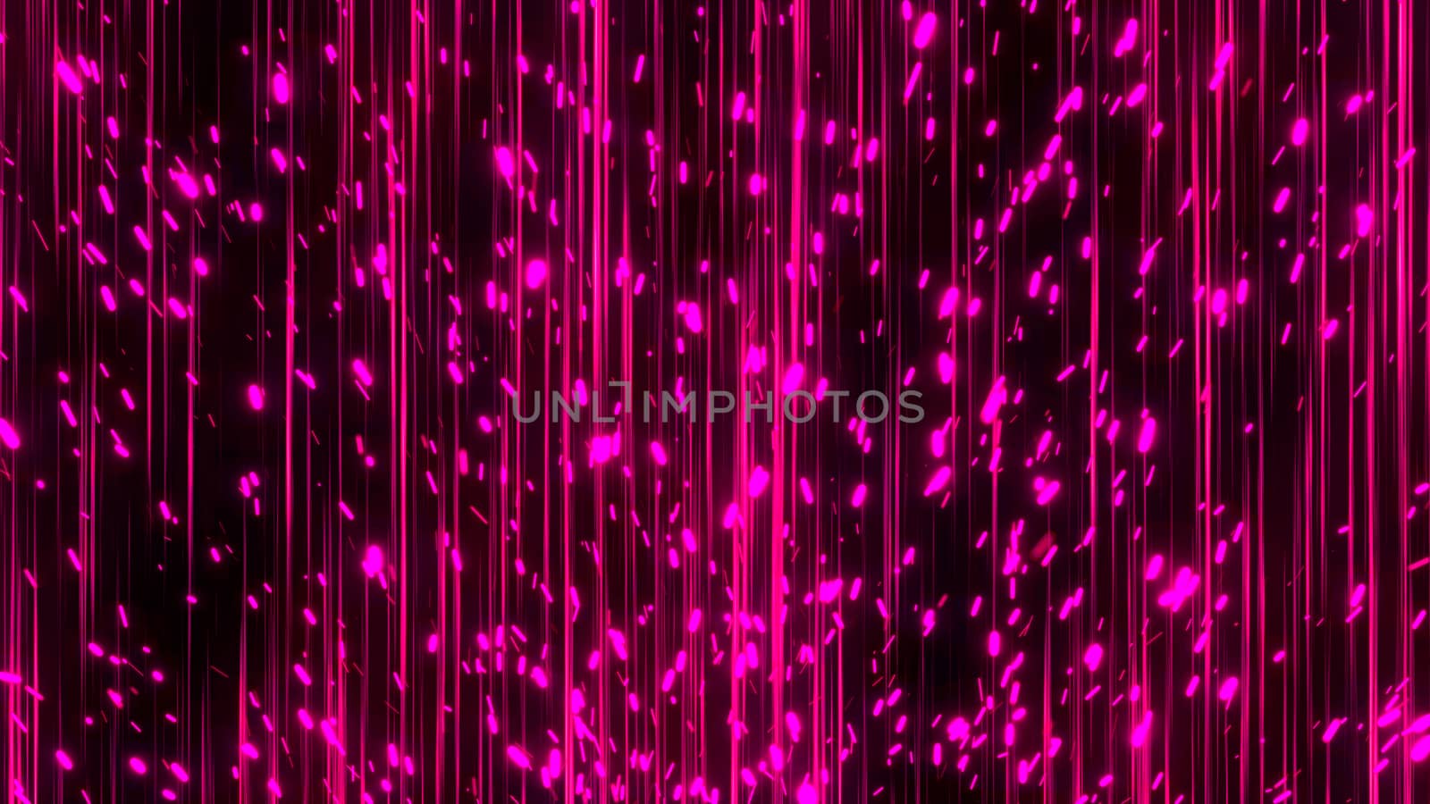 Abstract lines and sparks. Digital illustration. 3d rendering