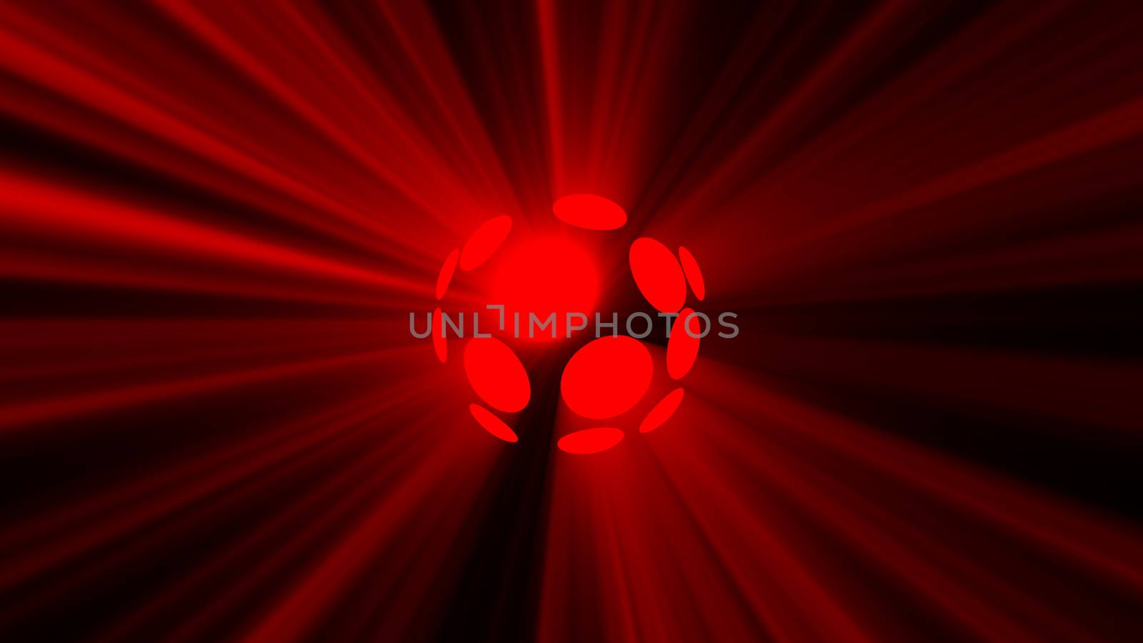 Abstract background with magic disco sphere. 3d rendering