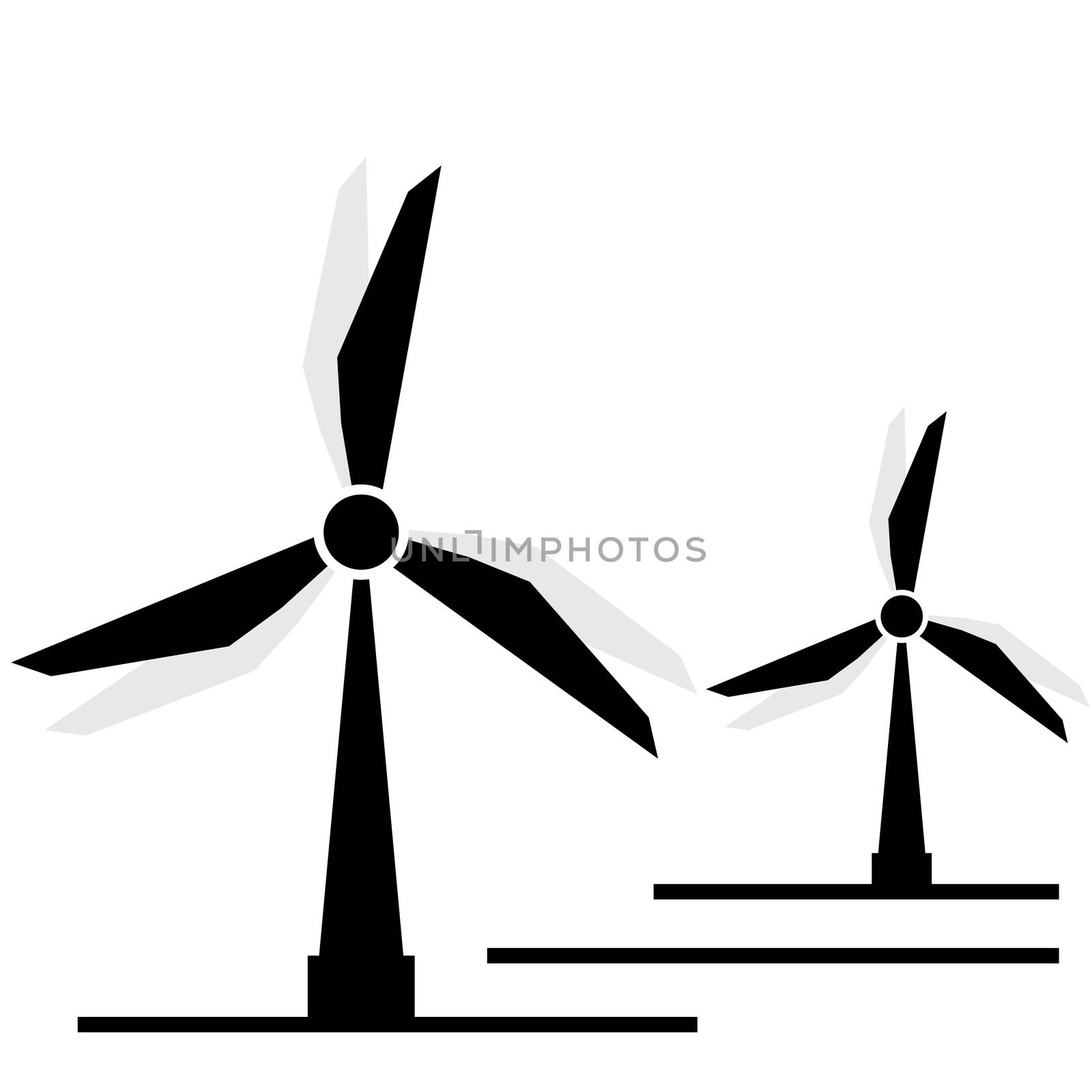Dutch or Holland old farm windmill isolated icon. Mill icon with windmill silhouette. Energy icon illustration.