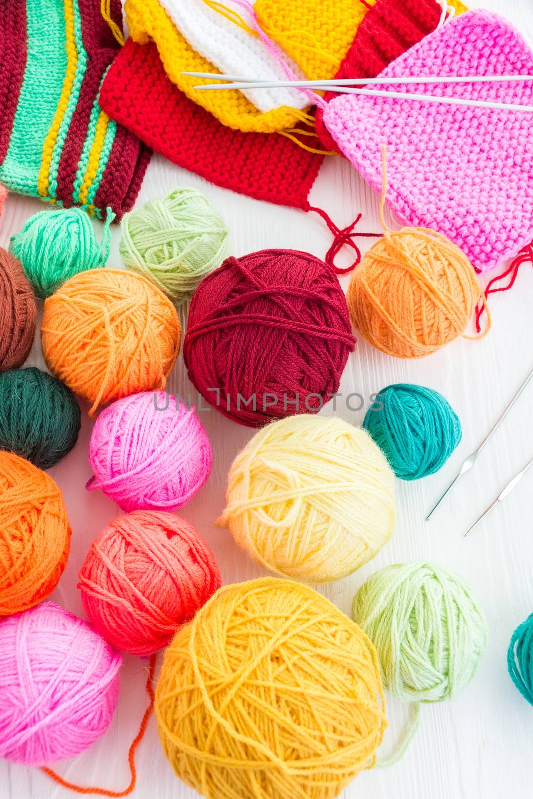 knitting needles with a ball by AlexBush