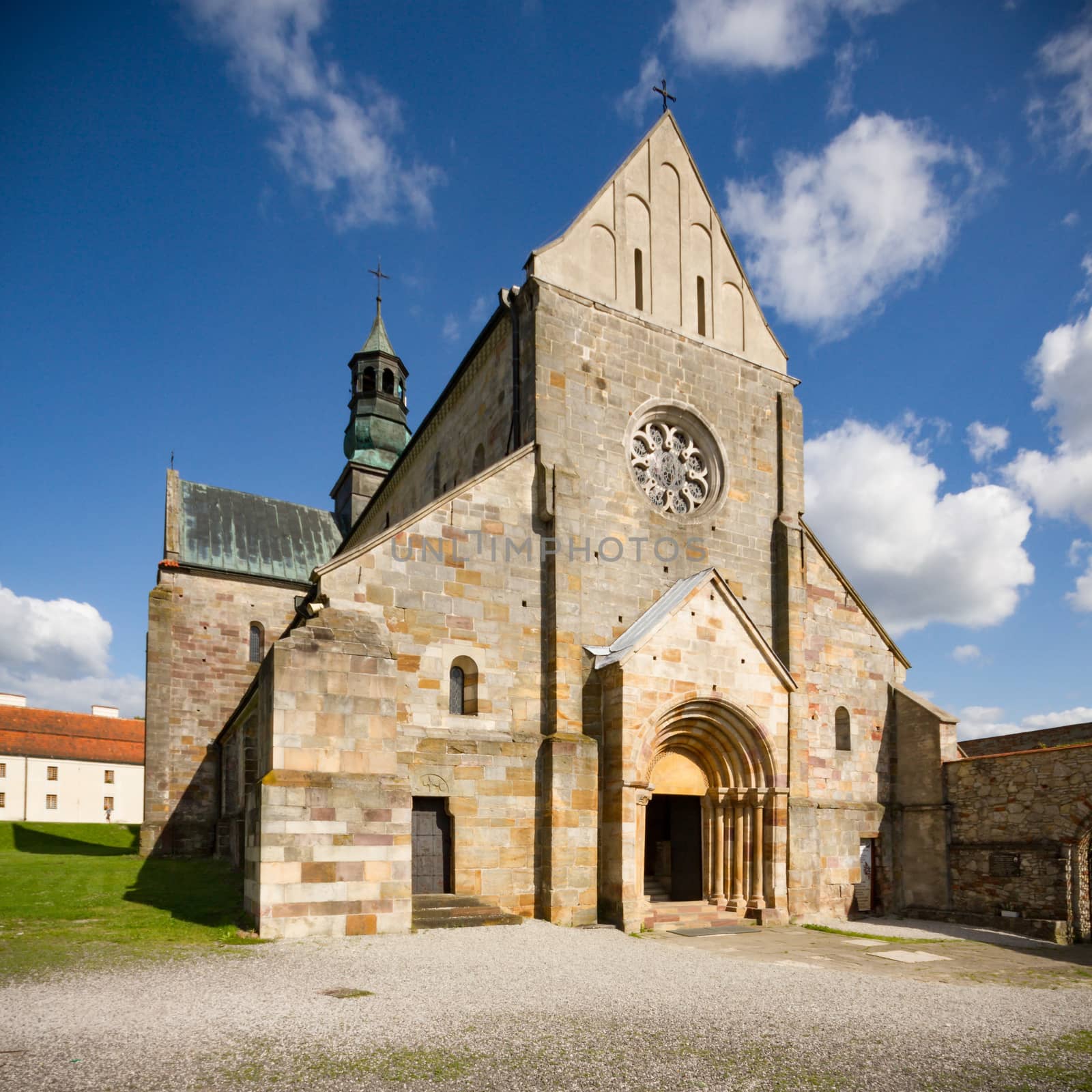 historic architecture of the building on a bright sunny day
